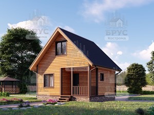 Проект дома из бруса ДБ-1