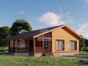 Проект дома из бруса ДБ-66