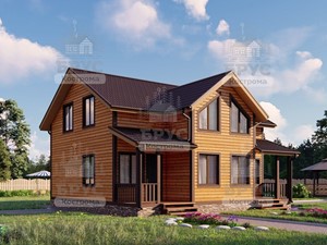 Проект дома из бруса ДБ-89