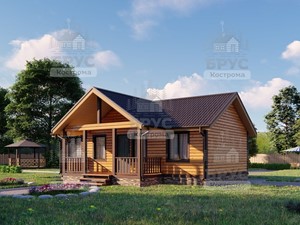Проект дома из бруса ДБ-92