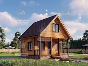 Проект дома из бруса ДБ-96