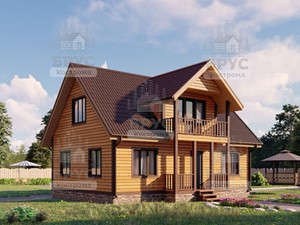 Проект дома из бруса ДБ-116