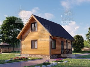 Проект дома из бруса ДБ-125