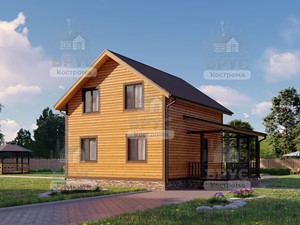 Проект дома из бруса ДБ-137