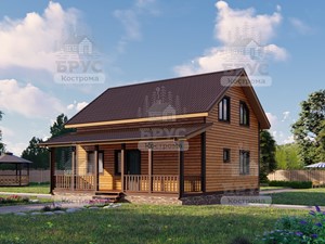 Проект дома из бруса ДБ-139