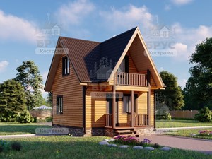 Проект дома из бруса ДБ-149
