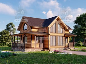 Проект дома из бруса ДБ-152